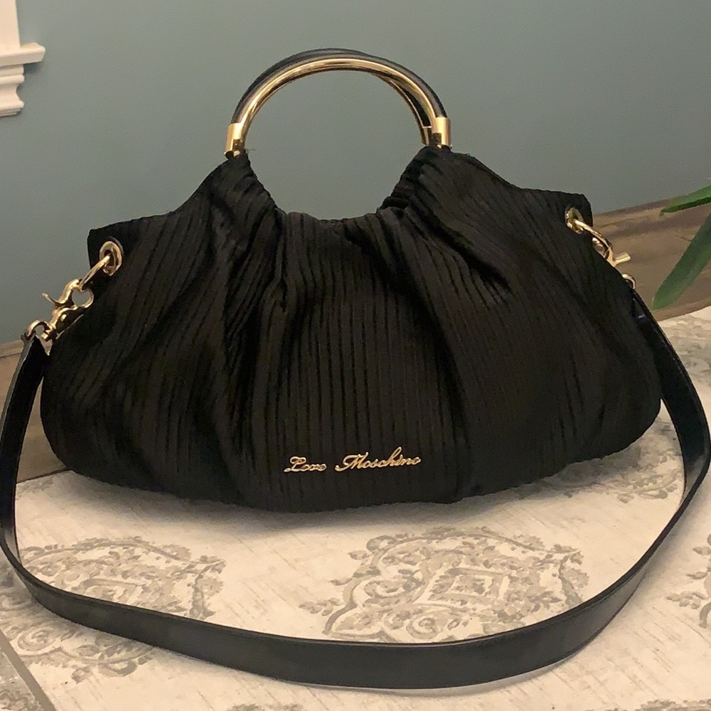 LOVE MOSCHINO Canvas Top Handle Bag